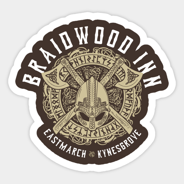 Braidwood Inn Skyrim Sticker TeePublic